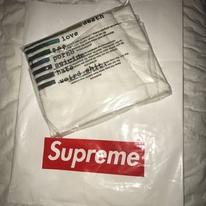 Supreme Chart Tee White Large